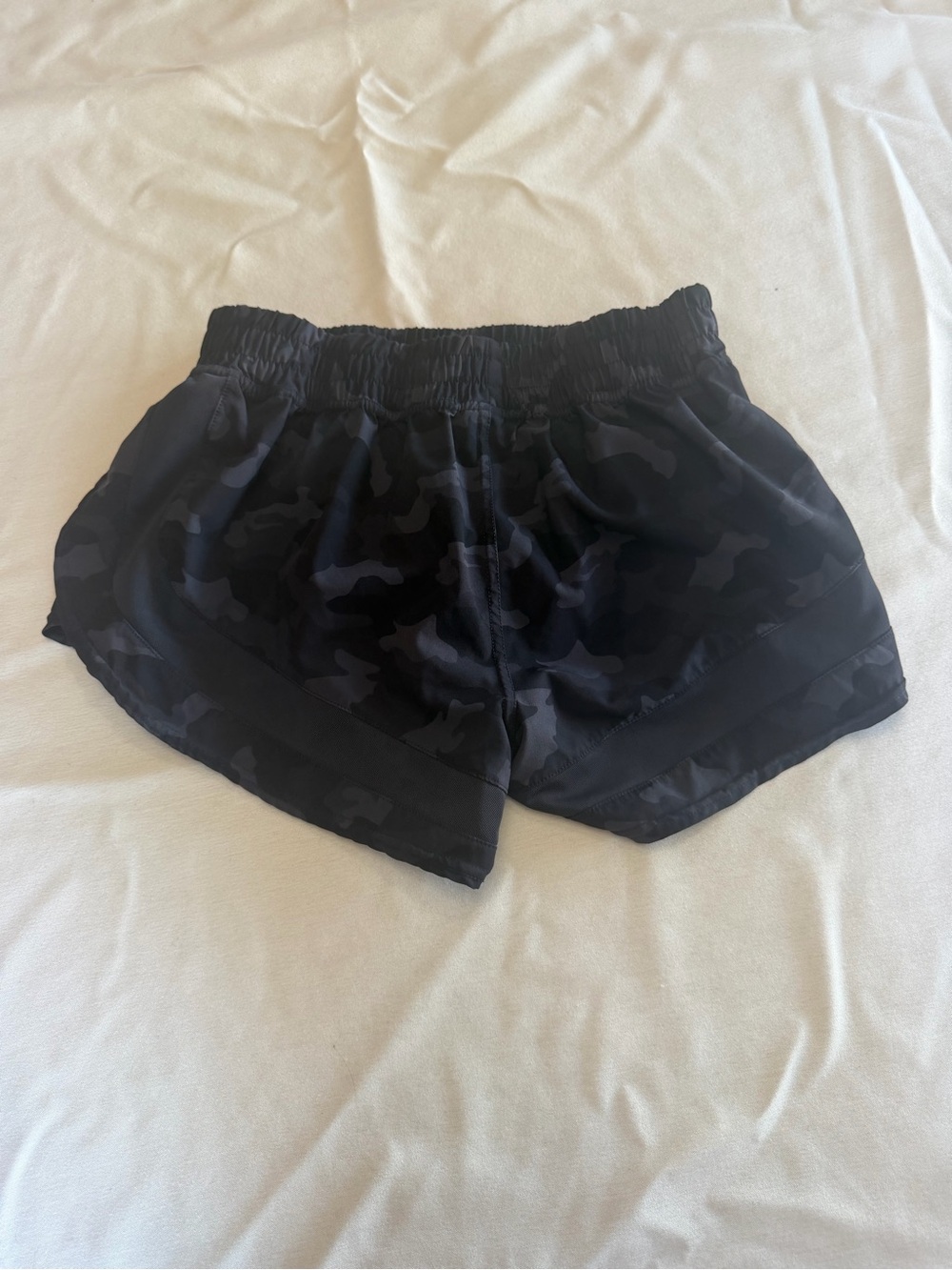 As revevial Women's Black Camo Athletic Shorts